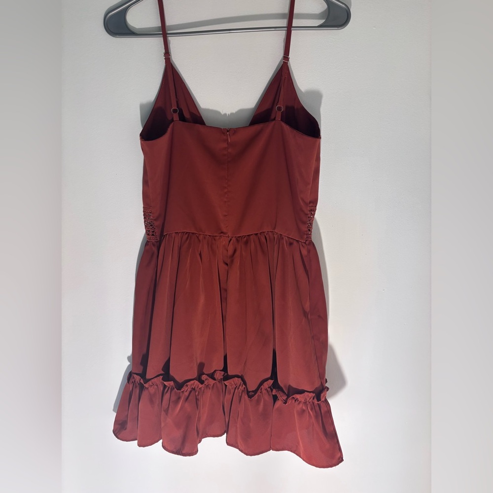 Cider Rust Spaghetti Strap Dress - Picture 2 of 3
